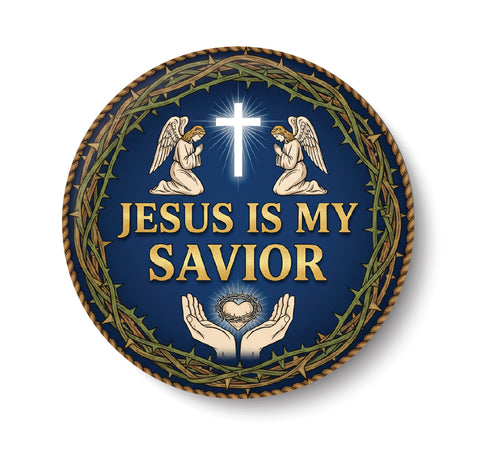 Jesus is My Savior I Jesus Christ I Spiritual I Fridge Magnet