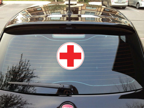 Emergency Symbol I Hospital I Junior Red Cross I JRC I Youth Red Cross I YRC I Medical Car Window Decal
