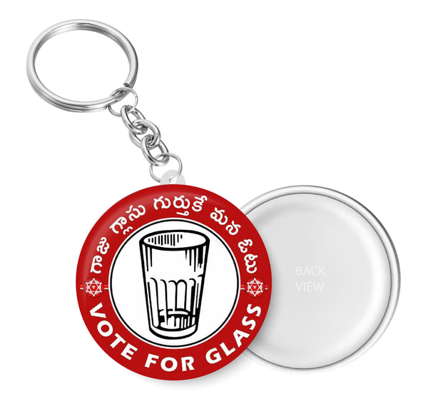 Janasena Party Symbol I Pawan Kalyan I JSP I Vote For Glass I Key Chain