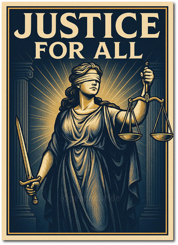 Angel of Justice I Justice for All I Lady Justice I Constitution of India I Lawyer I Advocate I Wall Poster / Frames
