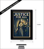 Angel of Justice I Justice for All I Lady Justice I Constitution of India I Lawyer I Advocate I Wall Poster / Frames