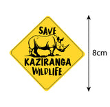Save Kaziranga Wild Life I Save Rhinoceros I Forest I Environmental I Bike Sticker