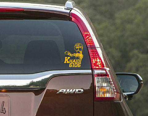 Khaidi 6106 I Darshan Thoogudeepa I D60 I Kannada I Karnataka cinema I Car Window Sticker