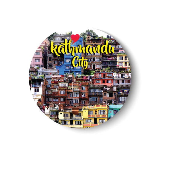 Love Kathmandu City I Nepal Diaries I Fridge Magnet