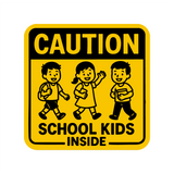 Caution I School Kids Inside I School  Car Window Decal