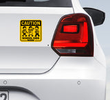 Caution I School Kids Inside I School Car Bumper Decal