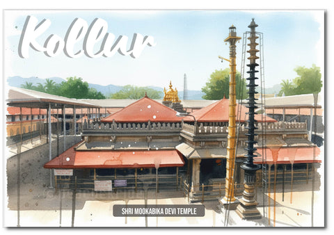Kollur Sri Mookambika Devi Temple I Shri Mookambika Devi I Karnataka I Spiritual I Wall Poster