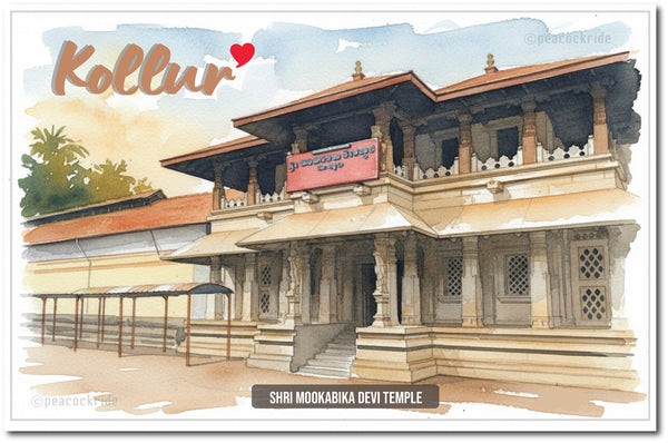 Love Kollur Sri Mookambika Devi Temple I Sri Mookambika Devi I Karnataka I Spiritual I Wall Poster / Frames