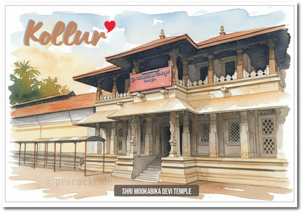 Love Kollur Sri Mookambika Devi Temple I Sri Mookambika Devi I Karnataka I Spiritual I Wall Poster