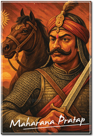 The Kingdom of Mewar I Maharana Pratap I Rajput l Wall Poster / Frames