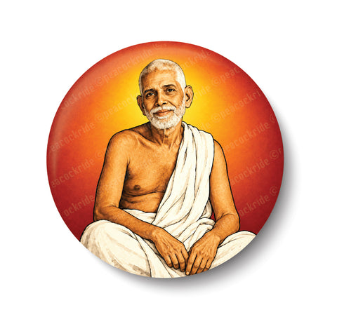 Bhagavan Sri Ramana Maharshi I Sri Ramana Maharshi I Tiruvannamalai I Souvenir I Travel Memories I Fridge Magnet