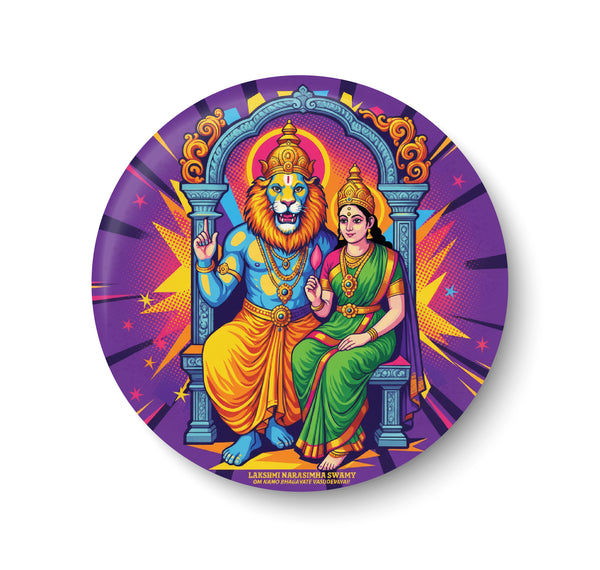 Lakshmi Narasimha Swamy I Om Namo Bhagavate Vasudevaya I Narashimha I Hinduism I Fridge Magnet
