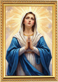 Hail Mary | Ave Maria | Mother Mary | Jesus Christ | Christian Religious Wall Art Decor I Wall Poster / Frames