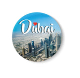 Love Dubai I UAE I Middle East I Gulf I Souvenir l Travel I Fridge Magnet (Metal, Multicolour, 75mm)