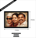 MGR Jayalalithaa Edappadi K Palaniswami I Amma I MG Ramachandran I EPS I AIADMK I ADMK I Wall Poster/Frames