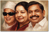MGR Jayalalithaa Edappadi K Palaniswami I Amma I MG Ramachandran I EPS I AIADMK I ADMK I Wall Poster/Frames