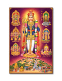 Arupadai Veedu Murugan Temple I Lord Kandhan I Tiruchendur I Palani I Thiruthani Tiruttani I Spiritual I Wall Poster