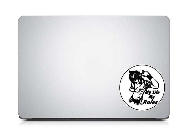 My Life My Rules Laptop Sticker