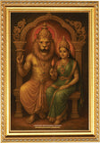 Lord Lakshmi Narasimha Swamy I Om Namo Bhagavate Vasudevaya I Narashimha I Hinduism I Wall Poster / Frames