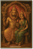 Lord Lakshmi Narasimha Swamy I Om Namo Bhagavate Vasudevaya I Narashimha I Hinduism I Wall Poster / Frames