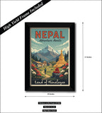 Nepal I Land of Himalayas I Adenture Awaits I Adenture I Souvenir I Travel Memories I Wall Poster / Frames
