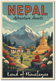 Nepal I Land of Himalayas I Adenture Awaits I Adenture I Souvenir I Travel Memories I Wall Poster / Frames