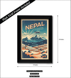 Nepal I Fly to the Himalayas I Adenture Awaits I Adenture I Souvenir I Travel Memories I Wall Poster / Frames