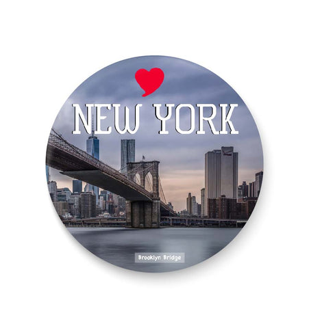 Love New York I Brooklyn Bridge I Love with United States Series I Fridge Magnet