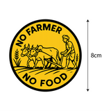 No Farmer No Food I Save Agriculture I Farmer I Agriculture I Bike Sticker