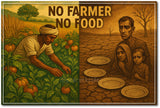 Save Agriculture I No Farmer No Food I Farmer I Agriculture I Wall Poster / Frames