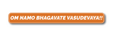 Om Namo Bhagavate Vasudevaya I Lord Krishna I  Vishnu Mantra I Hinduism I Dvadasakshari Mantra I Hindu Mantra I English Quote I Wall Sticker