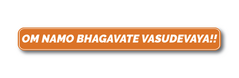 Om Namo Bhagavate Vasudevaya I Lord Krishna I  Vishnu Mantra I Hinduism I Dvadasakshari Mantra I Hindu Mantra I English Quote I Wall Sticker