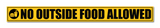 No Outside Food I Shop I Theater I Hotel I Restaurants I Wall Sticker