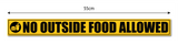 No Outside Food I Shop I Theater I Hotel I Restaurants I Wall Sticker