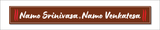 Lord Srinivasa I Namo Venkateshwara I Tirumala I Thirupathi I Hindu Spritual Quote I Wall Sticker