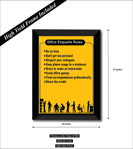 Office Etiquette Poster Mastering The Art Of Workplace Etiquette | PDF
