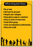 Office Etiquette Rules I Office I Factory I Wall Poster / Frame