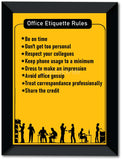Office Etiquette Rules I Office I Factory I Wall Poster / Frame