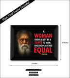 Periyar I She Should Be His Equal I Periyar Quote I Dravidian I Wall Poster / Frames