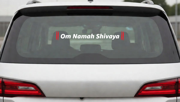 Om Namah Shivaya I Shivan I Spiritual I Car Window Sticker