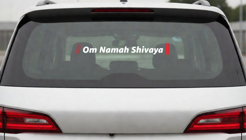 Om Namah Shivaya I Shivan I Spiritual I Car Window Sticker