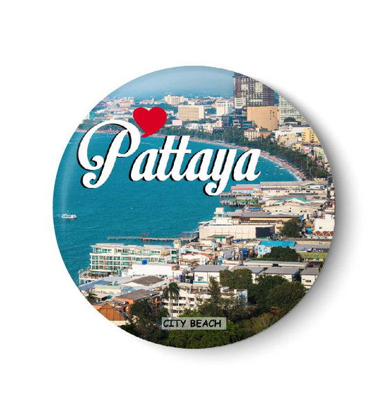 Love Pattaya I City Beach I Thailand Diaries I Travel Memories I Fridge Magnet