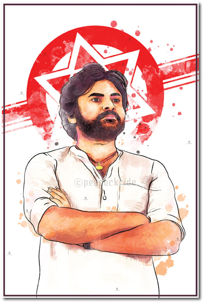 Pawan Kalayan I Jana Sena Party I JSP I Wall Poster / Frame