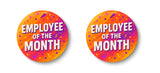 Employee of the Month I Office Badge I College I Pin Badge Pack of 2 No's