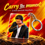 Uyire Thalapathy Vijay I CM Vijay on fire mode I Tamilaga Vettri Kazhagam I TVK I Acrylic Square Key Chain