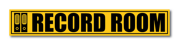 Filing Room Sticker Record Room I File Room I School I College I Office I Hospital I Wall ...