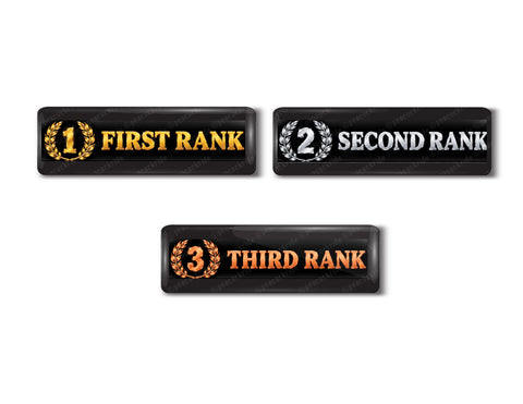 Class Topper I Rank I Number Ranking  I School I College I Medals I Rectangular Pin Badge