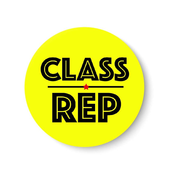 Class Rep I School I Pin Badge