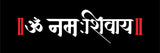 Om Namah Shivaya - Hindi I Shivan I Spiritual I Car Window Sticker