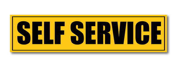 Self Service I Hotel I Restaurants I Wall Sticker